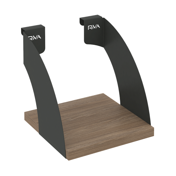 Навесные полки. Кронштейны+ЛДСП полка 200мм MAN-41-2 Дуб аризона/Антрацит металл 200*220*200 - Вид 1