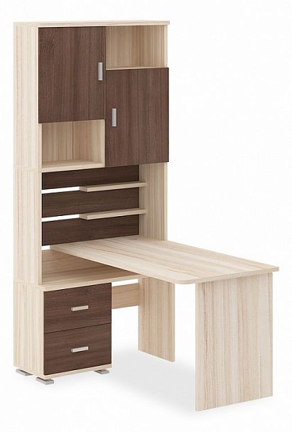 Стол компьютерный Домино СР-720/140 Карамель/Шамони левый - Вид 1