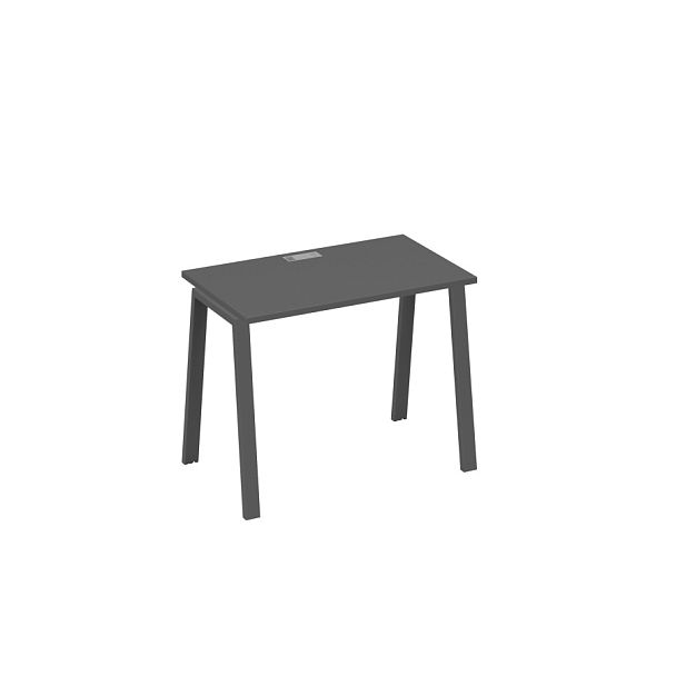 Стол письменный на металлокаркасе TRE A4 А4 Б3 002 БП антрацит премиум / металлокаркас антрацит - Вид 1