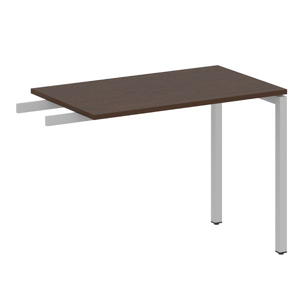 Metal System Quattro Приставной элемент на П-образном м/к 40БП.ПР-3 Венге/Серый металл 1000*600*750 - Вид 1