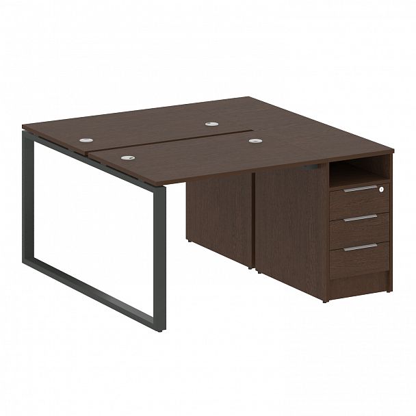 Рабочая станция "Metal System" БО.РС-СТП-2.1 венге/антрацит - Вид 1