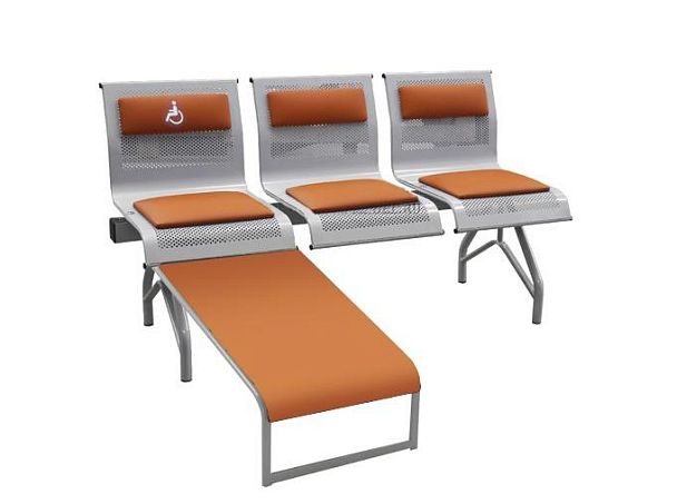 Секция Стайл-М 3М для МГН (ОВЗ, инвалидов) с блоком USB - Вид 1