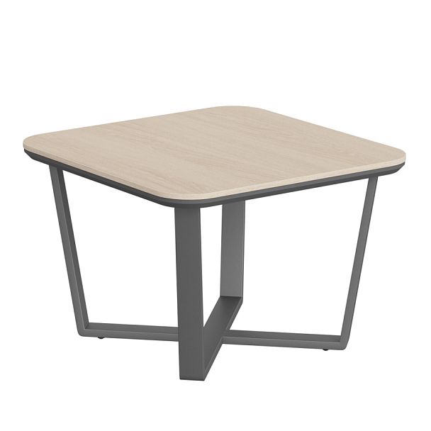 Стол журнальный СФ-571608.1 Дуб светлый/Черный графит 750х750х500 LINE - Вид 1