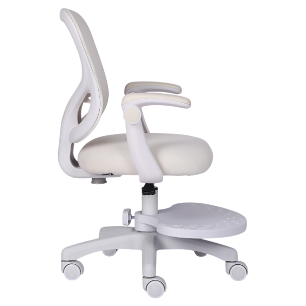 Кресло детское с подставкой для ног BRABIX "Sky MG-206", велюр, бежевое, 533156 - Вид 4