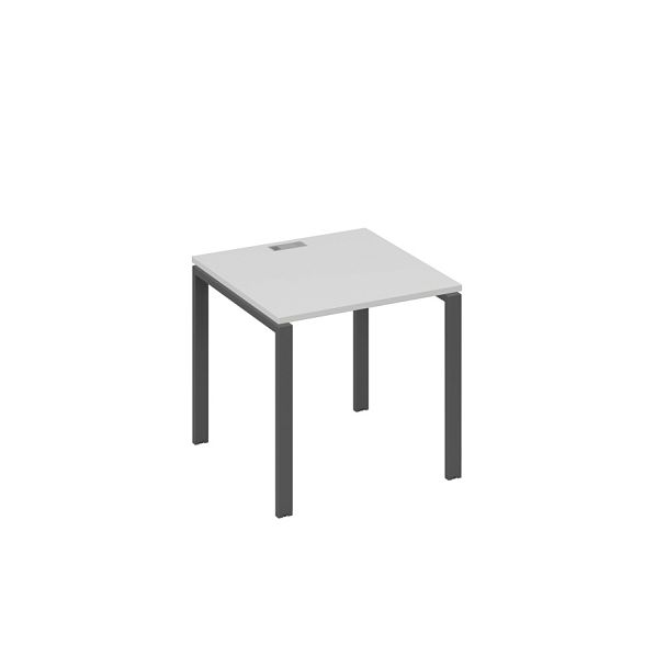 Стол письменный на металлокаркасе UNO A4 А4 Б1 021 БП серый / металлокаркас антрацит - Вид 1