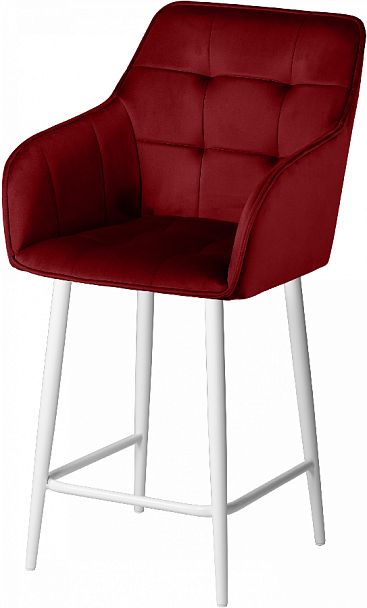 Комплект полубарных поворотных кресел Мони К, Confetti bordo/белый, 2 шт. - Вид 2