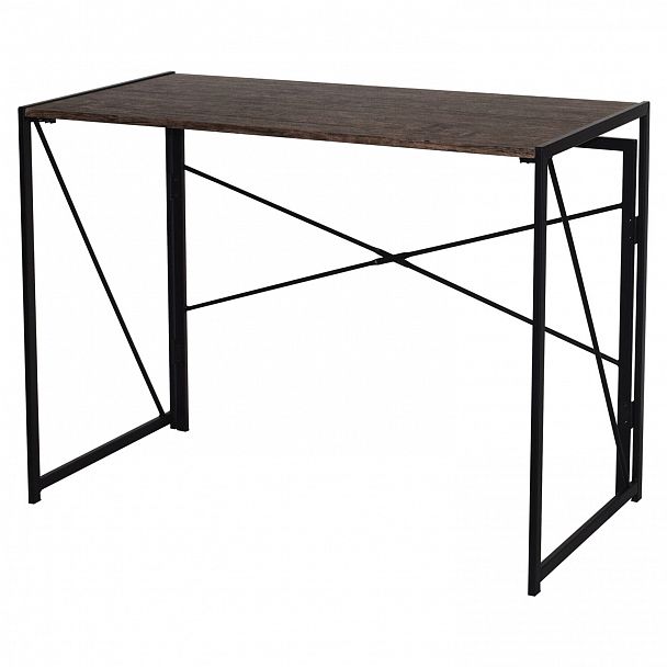 Стол на металлокаркасе BRABIX "LOFT CD-002", 1000х500х750 мм, складной, цвет морёный дуб, 641212 - Вид 5