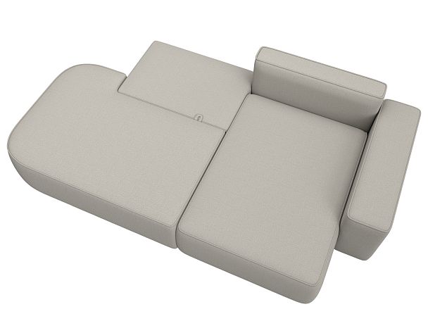 Диван угловой Лига-065 угол правый Рогожка бежевый - Вид 8