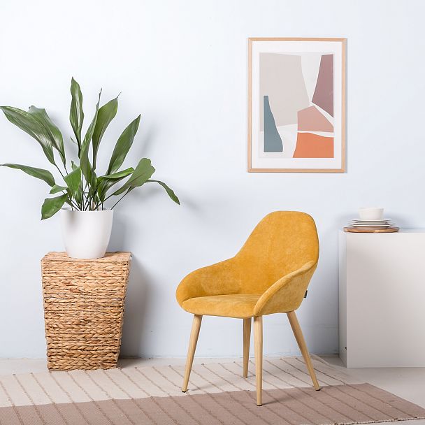 Стул Kent Жёлт/Натуральный Дуб - Вид 5