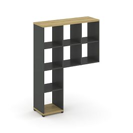 Concept Надставка высокая CN.NV-001 Дуб Винченцо/Антрацит/Металл Антрацит 1099*350*1486 - Фото предпросмотра