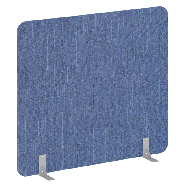 R-line soft Перегородки на металлических опорах на фетровых подпятниках AP.F-160-140 Romeo 11/Серый металл 1600*18*1400 - Вид 1