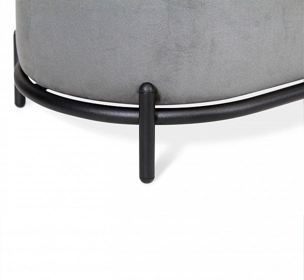 Пуф Sheffilton SHT-B7 угольно-серый/черный муар - Вид 7