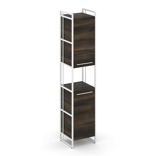 Rift Шкаф 5 ниш узкий RF.SU-52 (U) Дуб Мали/Металл Белый 420*396*2010 - Вид 1