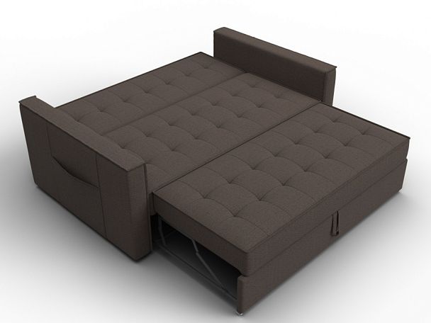 Диван прямой Лига-104 (140) Рогожка коричневый - Вид 8