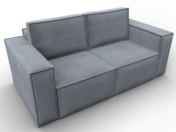 Диван прямой Куба мини Велюр серый - Вид 6