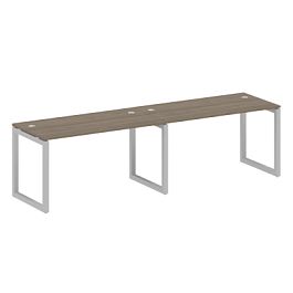 Metal System Quattro Р. ст. на 2 раб. места на О-образном м/к 50БО.СМ-2.3 Вяз/Серый металл 2800*720*750 - Фото предпросмотра