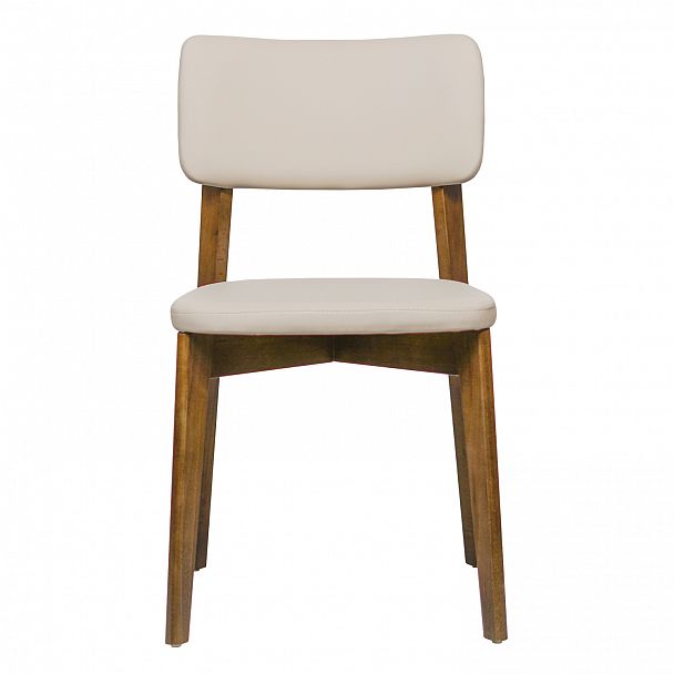 Стул Topas, экокожа Luxa cream светло-бежевый, светлый орех - Вид 3