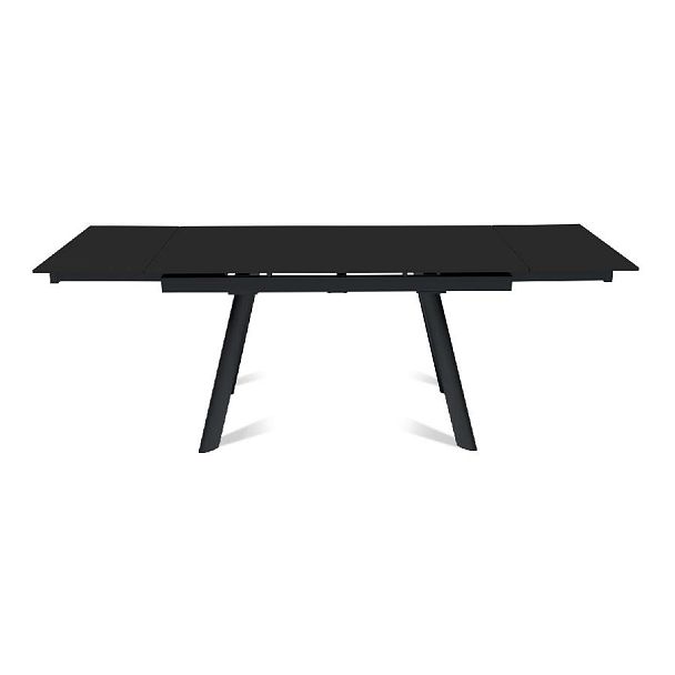 Стол раскладной Stone (140+40+40), керамика матовая черная - Вид 4