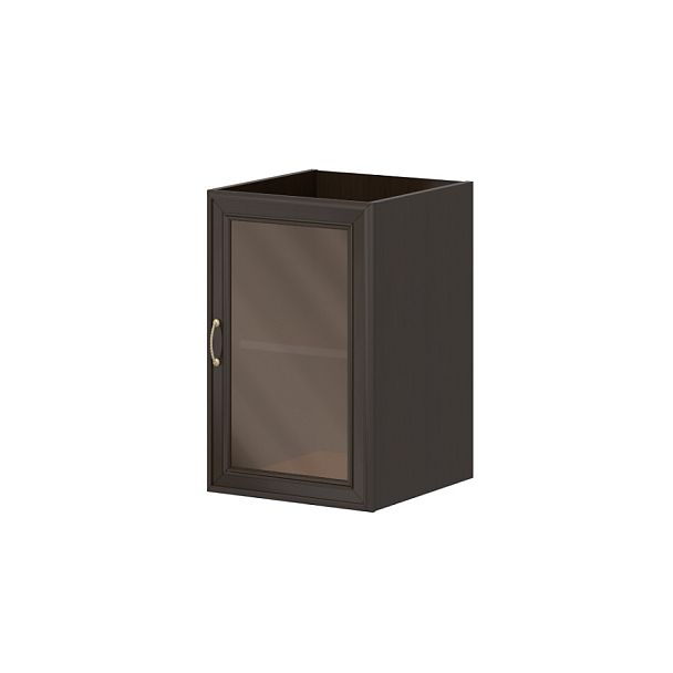 Узкая, низкая, не глубокая секция "Версаль"  ПК-ВР-КШ72Х45СТ/35-В1-974 темный орех - Вид 1