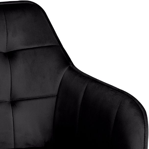 Барное поворотное кресло Мони К, черный H75/белый - Вид 9