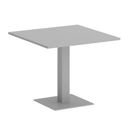 Home Office Стол квадратный VR.SP-5-90.2 Серый/Серый металл 900*900*750 - Фото предпросмотра