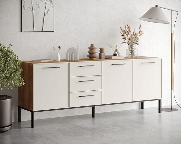 Комод с тремя дверками и тремя ящиками Nicole арт NEM07 - Вид 4