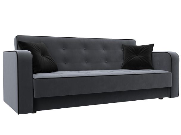 Диван-книжка Тур Велюр серый - Вид 1