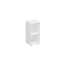 Стеллаж низкий узкий Комфорт К.422 белый премиум - Фото предпросмотра