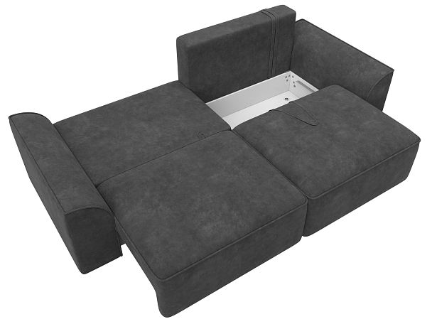 Диван прямой Лига-048 НПБ Велюр серый - Вид 9