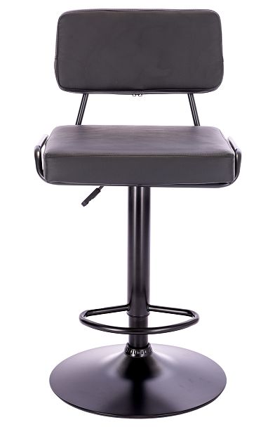 Стул барный Everprof Bit (Бит) Экокожа Черный - Вид 2