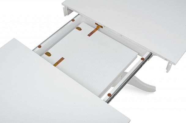 Стол деревянный раздвижной Кайнс 120(160)х80х76 Белый - Вид 6