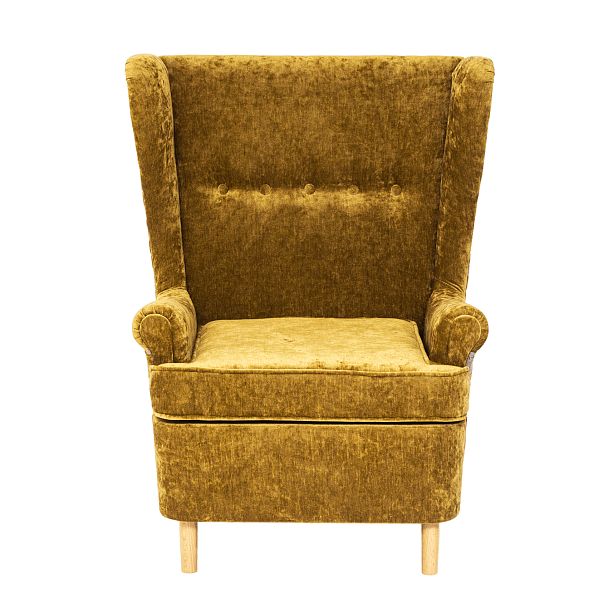 Кресло Дженкс Шенил, золото - Вид 5