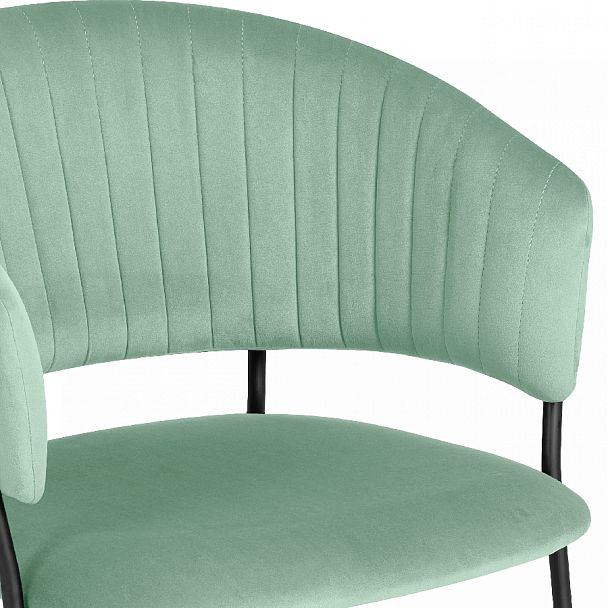 Комплект кухонных стульев Даксон мятный велюр/черный, 4 шт. - Вид 8