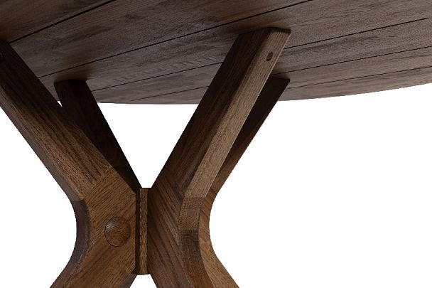 Стол деревянный из массива дуба Эмирель D95 Дуб темный - Вид 7