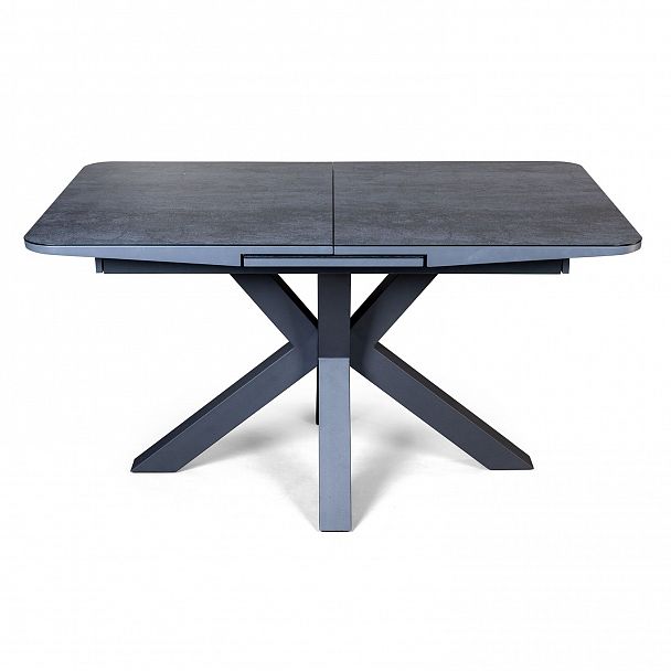 Стол раскладной Lincoln (160+40 см) глазурованное стекло черный - Вид 4