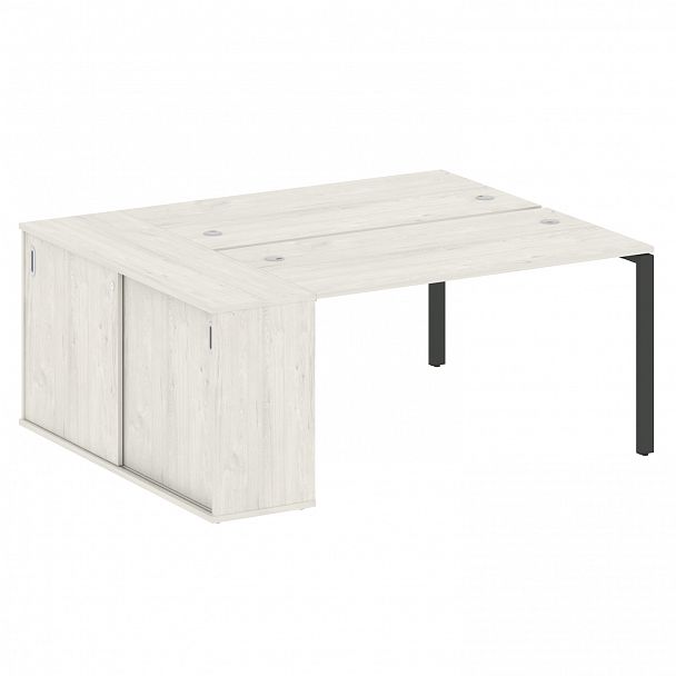 Рабочая станция "Metal System" БП.РС-СШК-1.3 дуб наварра/антрацит - Вид 1