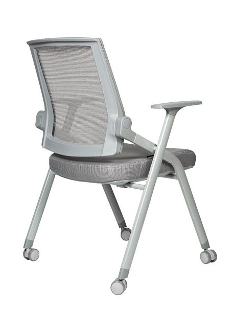 Стул / Circle grey / серая сетка/серая ткань/ролики - Вид 4