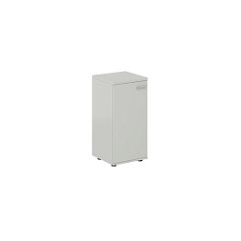 Шкаф низкий 400х400х825, 1 дв., з.ст HDF, левый / корпус: серый бархат; фасад: серый бархат Сигма / Sigma - Фото предпросмотра