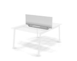 MATRIX 121P041 Экран для двойного стола 1180х16х475 Белый - Фото предпросмотра