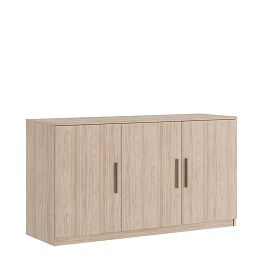 Креденция 3 двери, древесный Asti 135x45x74,2 вяз - Фото предпросмотра