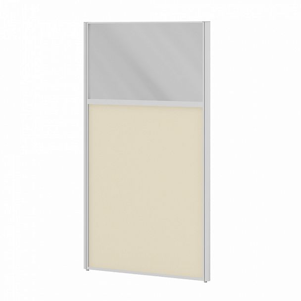 Модуль комбинированный "Мобильные офисные перегородки «Ритм»" ПК-РТМ-МДК138х160С/Д-В1-308 серый - Вид 1