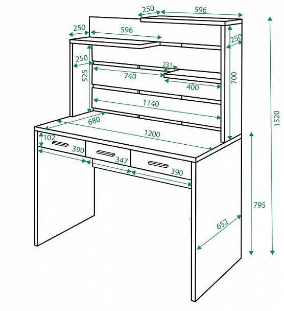 Стол компьютерный СП-32 Карамель/Шамони - Вид 2