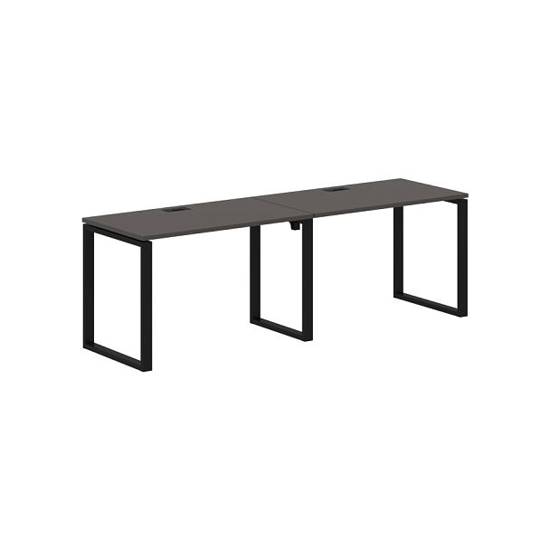 Стол 2-х местный EQWST 2367 Мокко/Черный 2326х670х750 EDIS - Вид 1