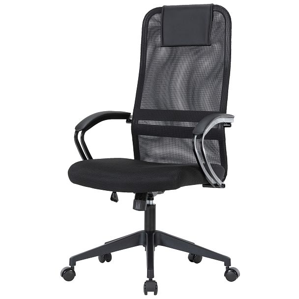 Офисное кресло CHAIRMAN CH612, ткань/сетка, черный, крестовина пластик (M) - Вид 2