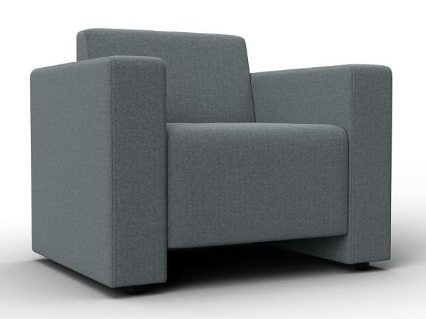 Кресло Лига-093 Рогожка серый - Вид 1