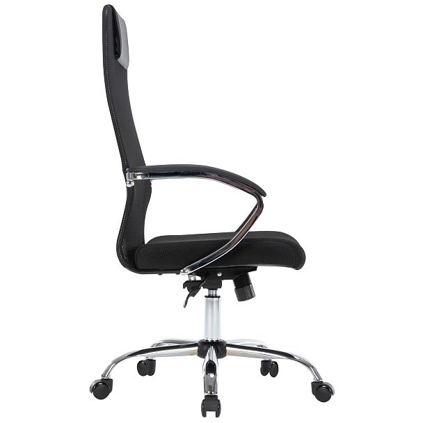 Офисное кресло CHAIRMAN CH612, ткань/сетка, черный, крестовина хром (M) - Вид 3
