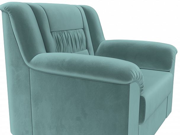 Кресло Карелия (полностью велюр бирюзовый) - Вид 4