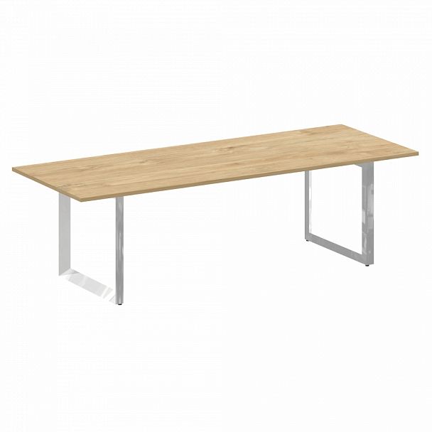 Стол переговорный на О-образном м/к "ONIX DIRECT LUX" M-O.MO-PRG-25 тиквуд светлый - Вид 1