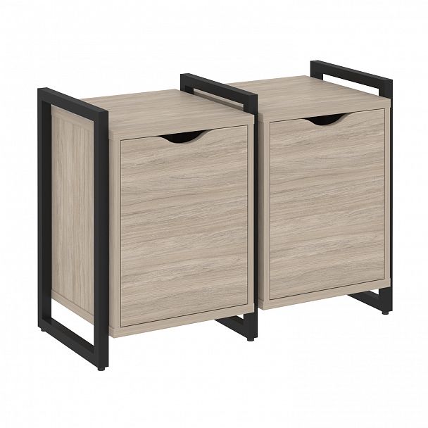 Тумба на опорах наборная "Loft" VR.L-TN-2.O дуб аттик/черный - Вид 1