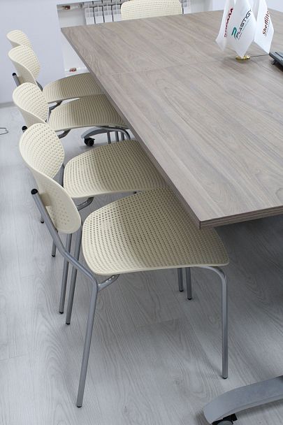 Стул Точка Роста  Sheffilton SHT-S85М белый/хром лак, стопируемый - Вид 7